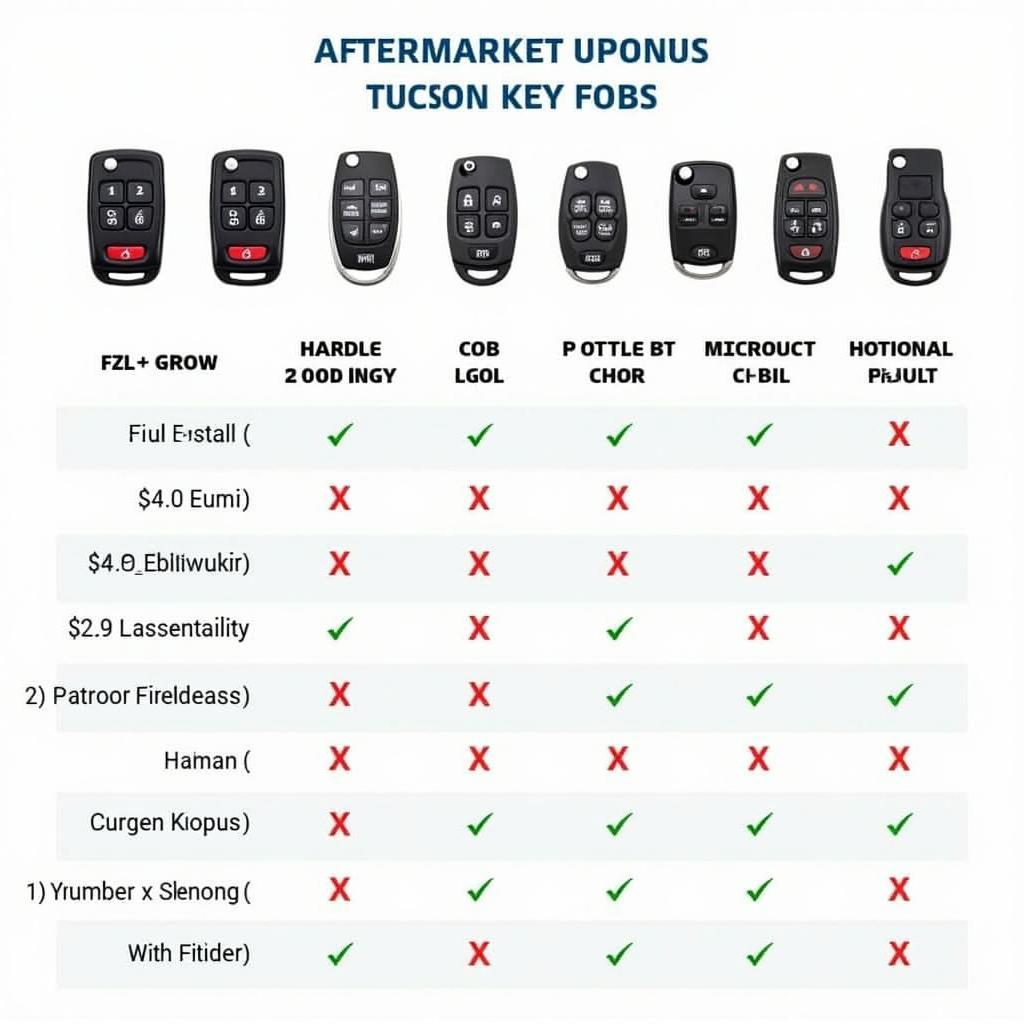 Hyundai Tucson Key Fob Aftermarket Options