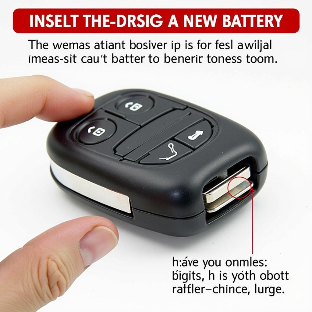 Inserting New Battery in Mercedes Key Fob