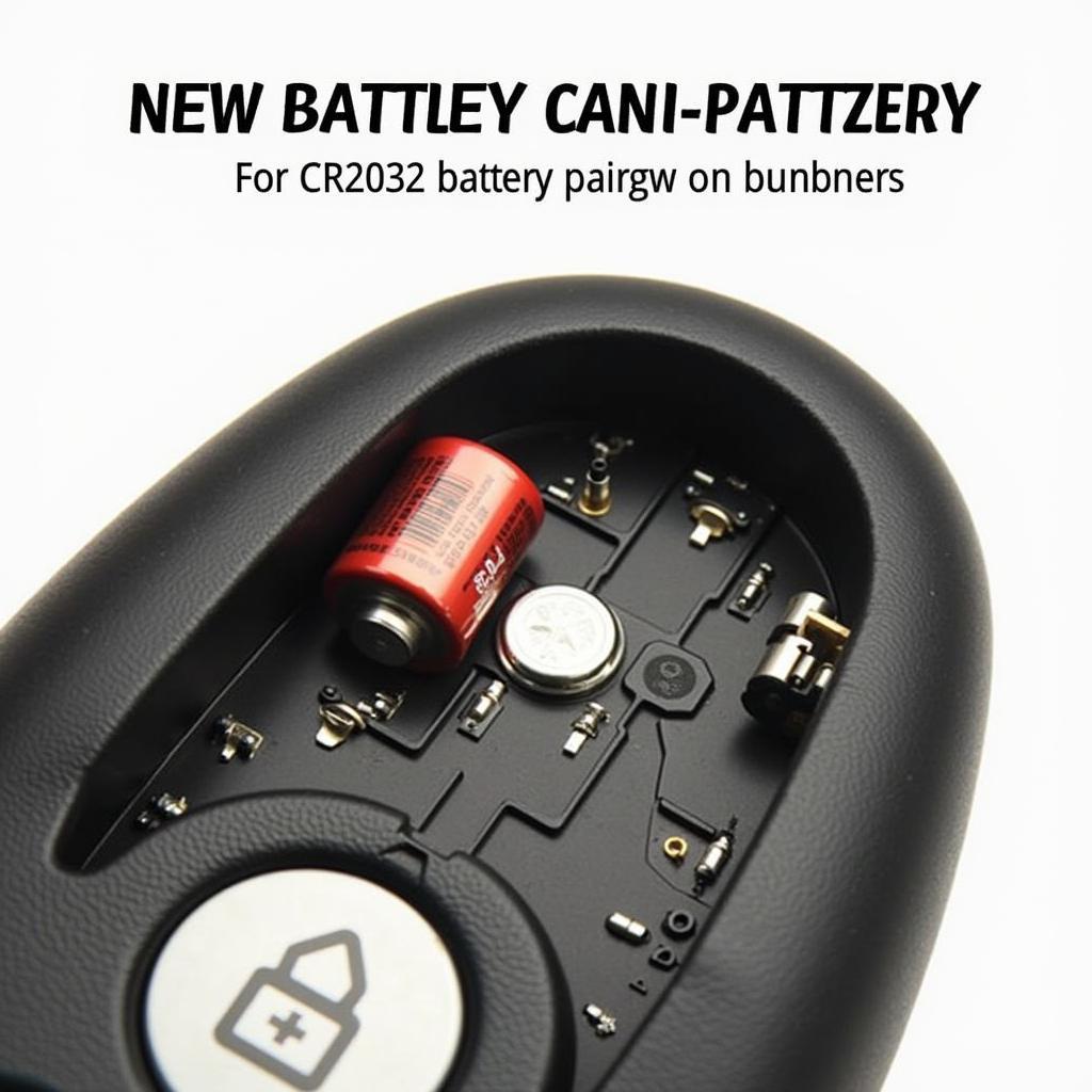 Inserting a New CR2032 Battery into a GMC Key Fob