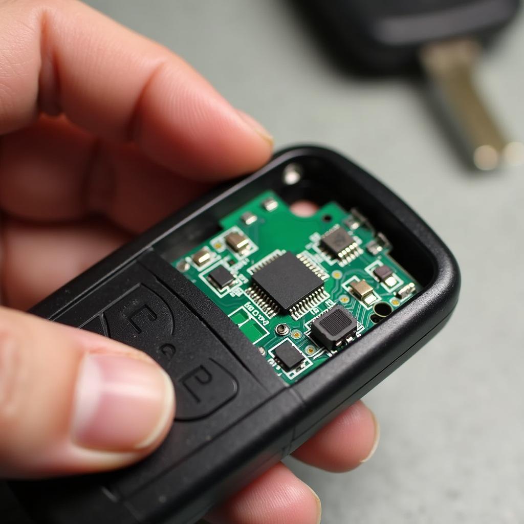 Installing Internal Components into a 2002 Lexus ES300 Key Fob Replacement Case