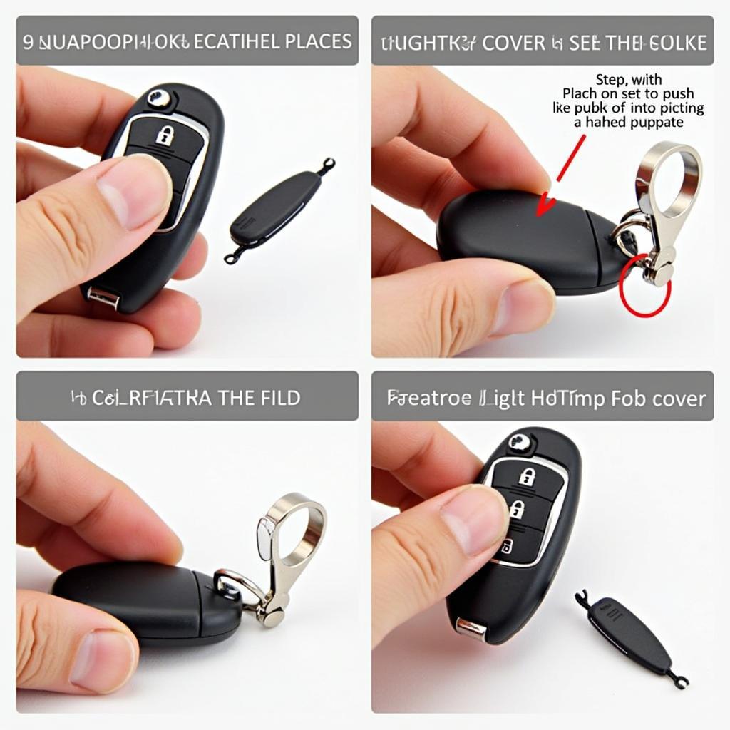 Step-by-step installation of a 2013 Lexus RX 350 key fob cover