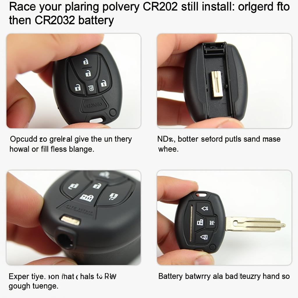 Installing New CR2032 Battery in 2012 Toyota Camry Key Fob