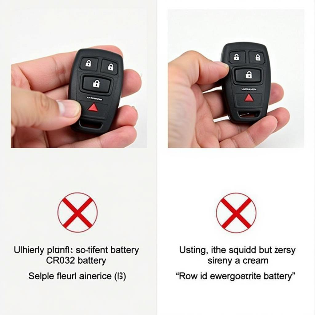 Installing New CR2032 Battery in Key Fob