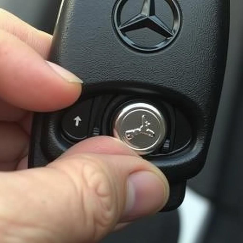 Installing New CR2032 Battery in Mercedes Key Fob