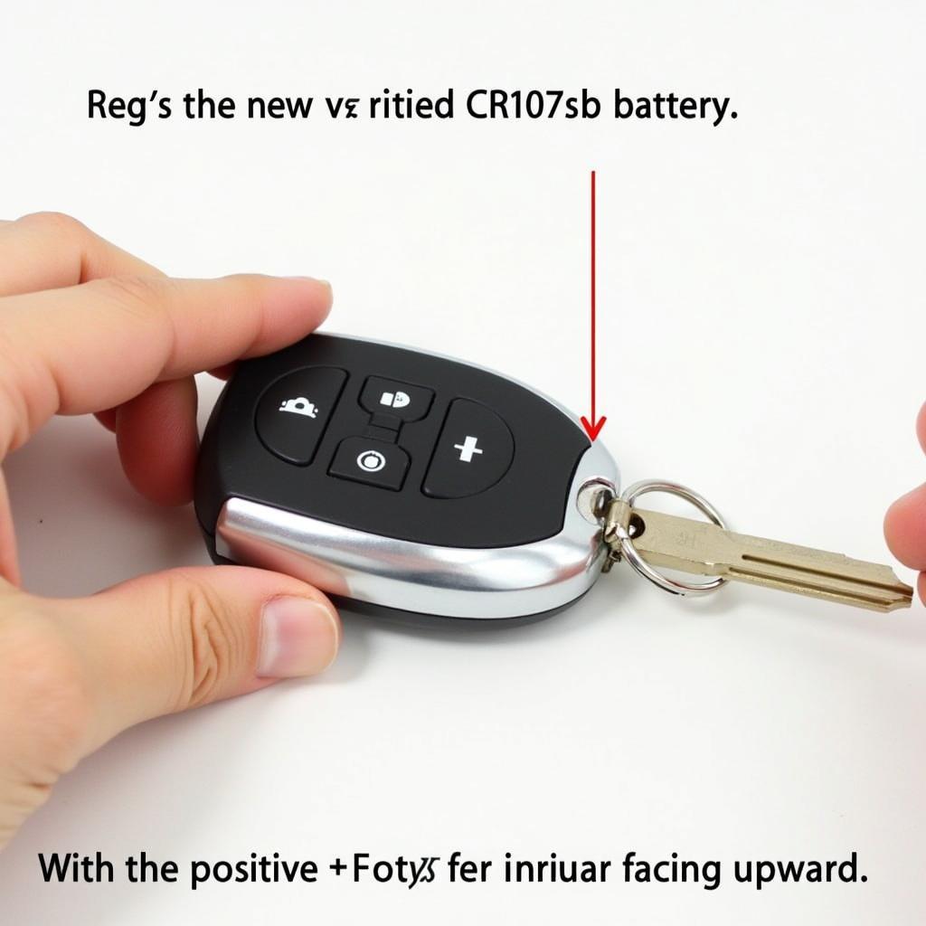 Inserting a New Battery into the Ford Fusion Key Fob