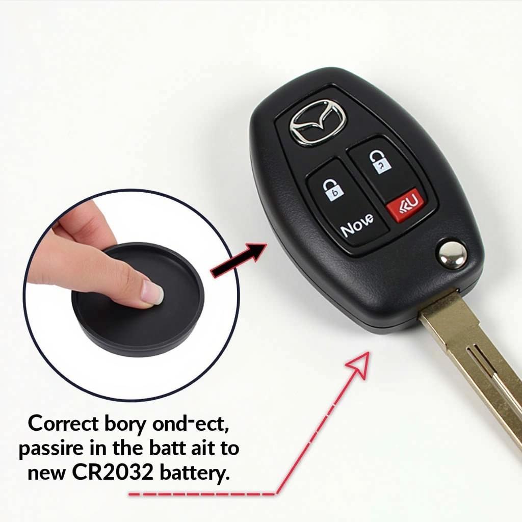 Installing New Mazda 3 Key Fob Battery