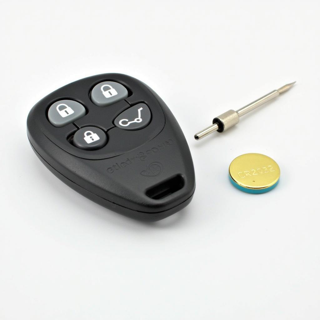 Jeep Cherokee Key Fob and Tools for Battery Replacement