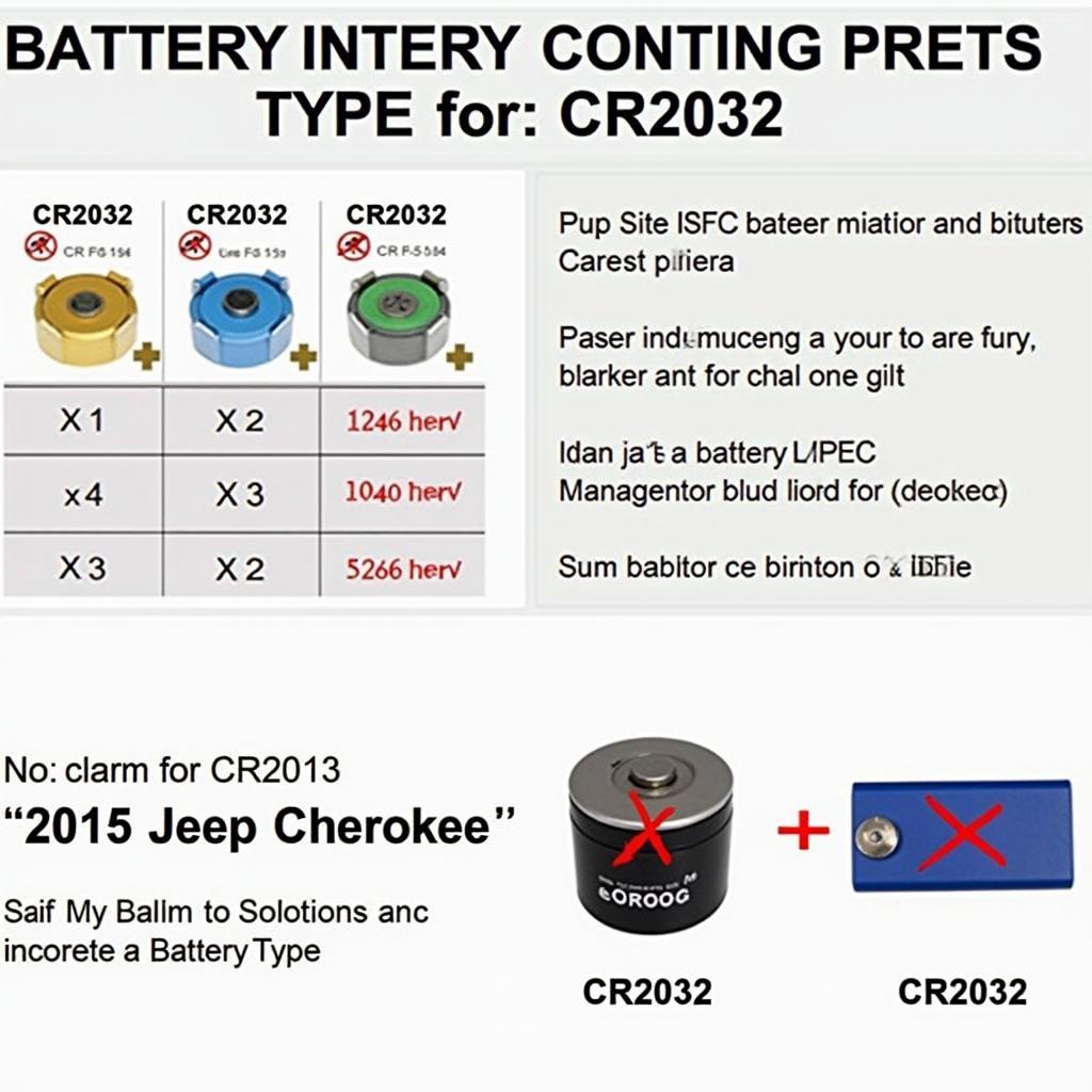 Different Jeep Cherokee Key Fob Battery Types