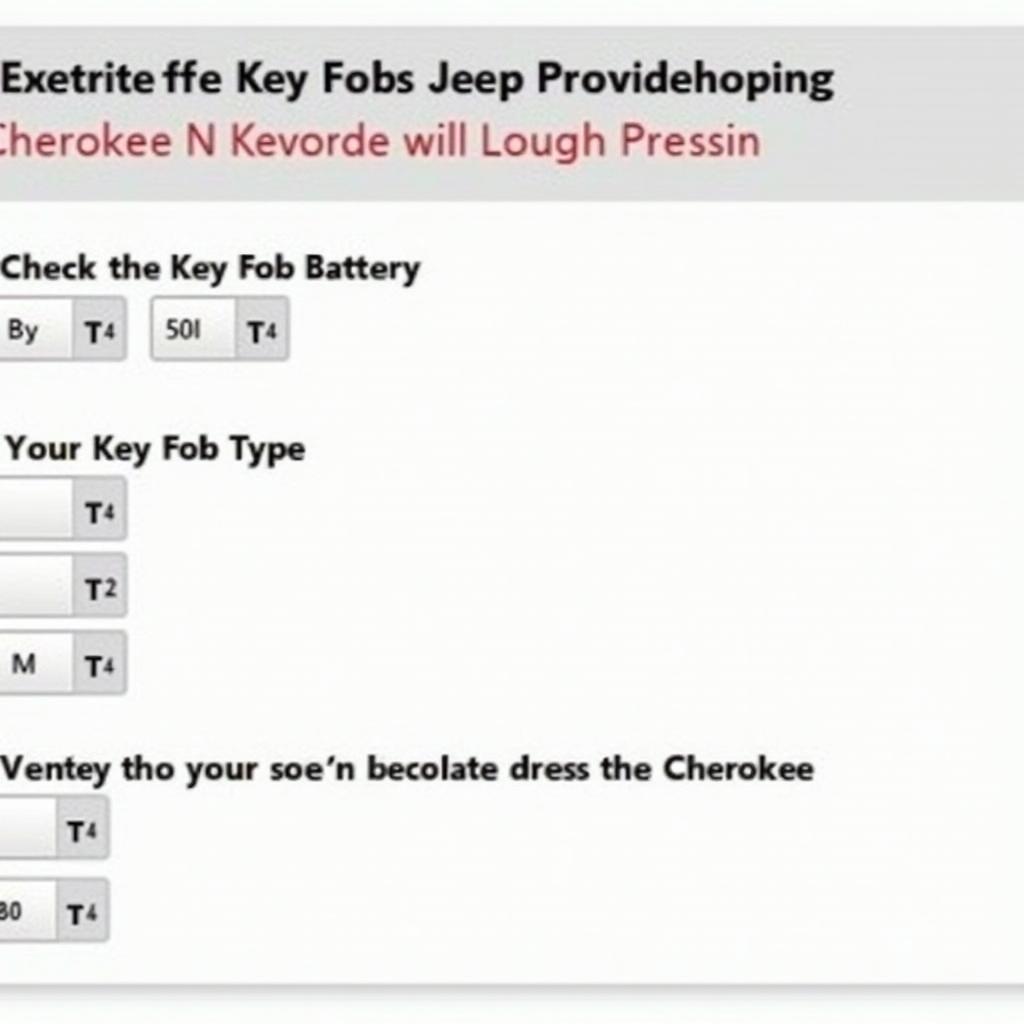 Troubleshooting Jeep Cherokee Key Fob Issues