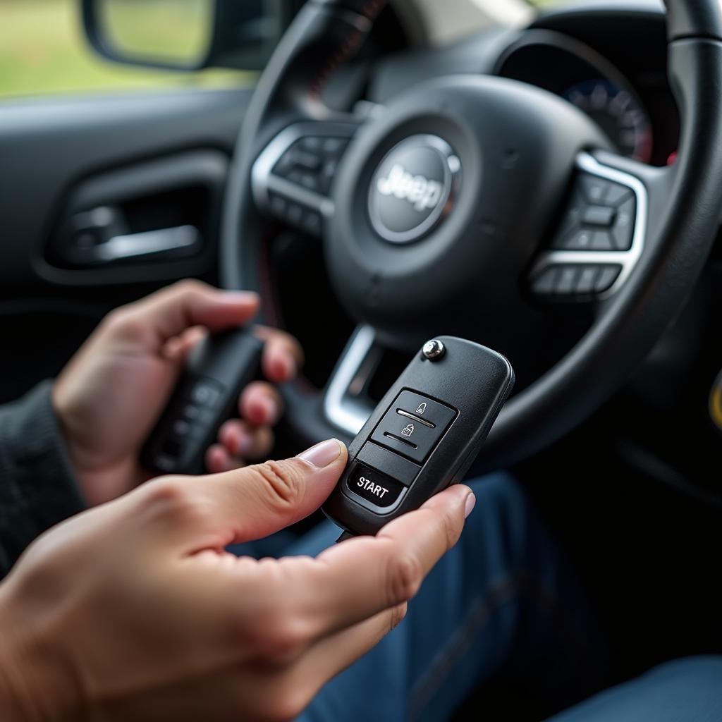 Starting a Jeep with a Dead Key Fob