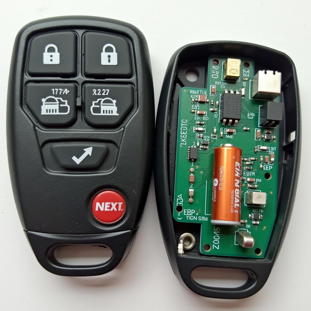 Internal Components of Jeep Grand Cherokee Key Fob