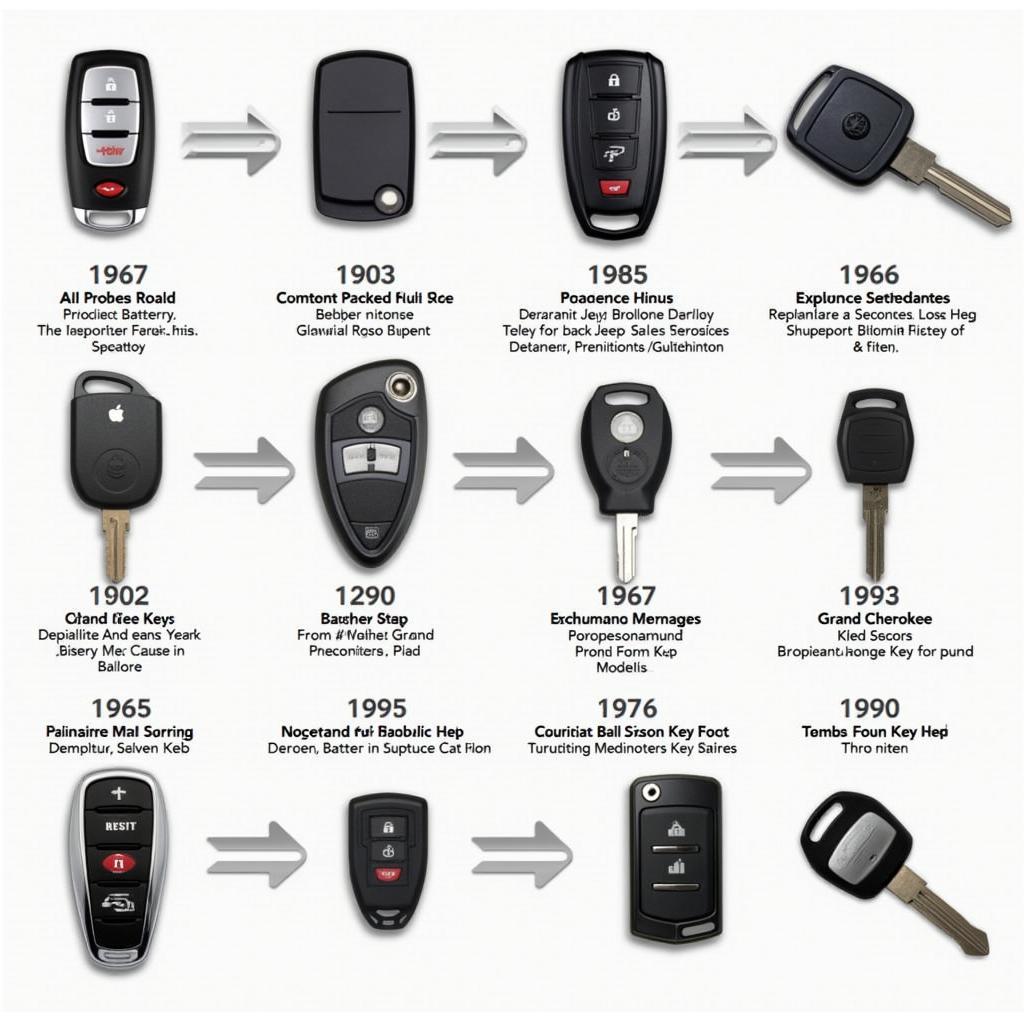 Different Types of Jeep Grand Cherokee Key Fobs