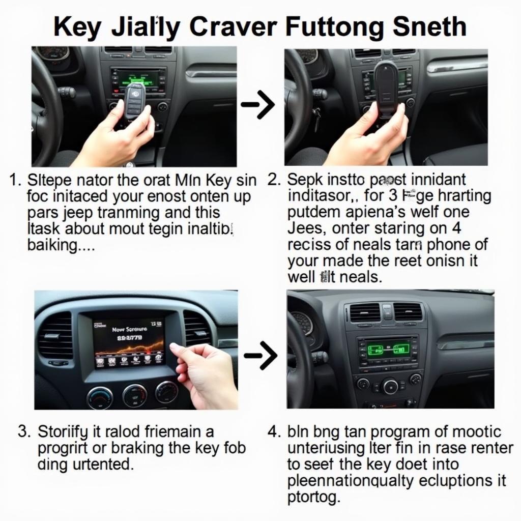 Jeep Key Fob 4 Buttons Programming Process