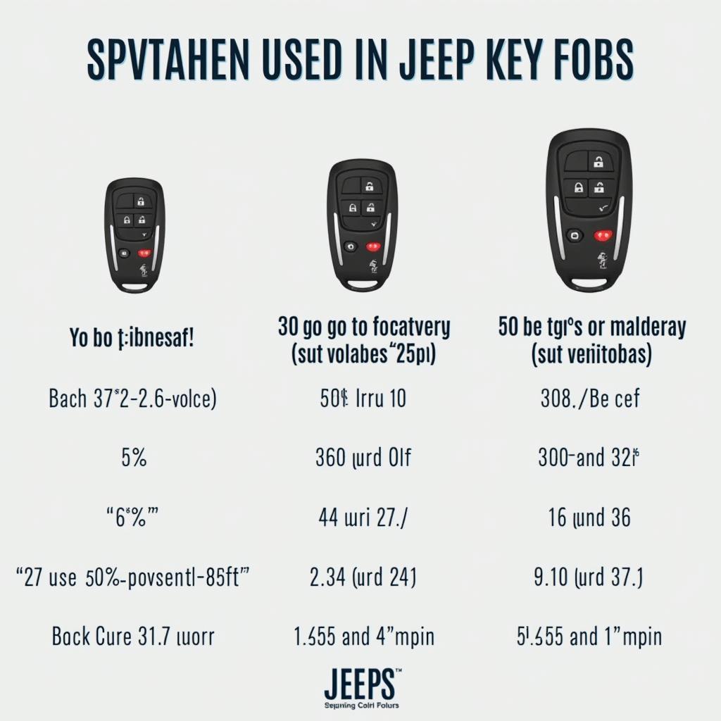 Different Types of Jeep Key Fob Batteries