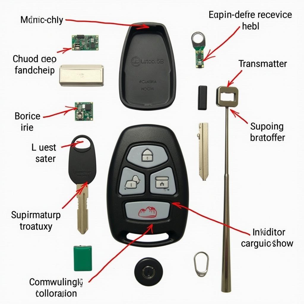 Internal Components of a Jeep Key Fob