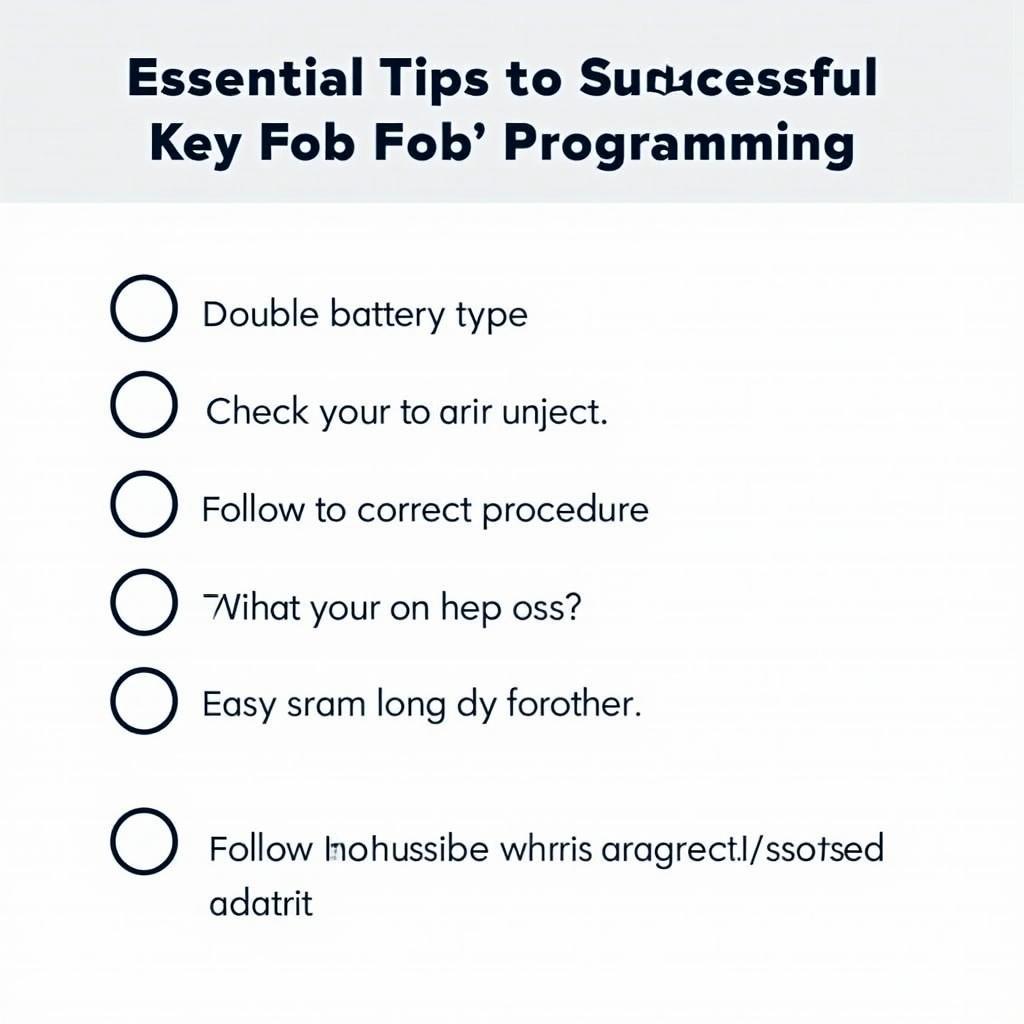 Tips for Jeep Key Fob Programming