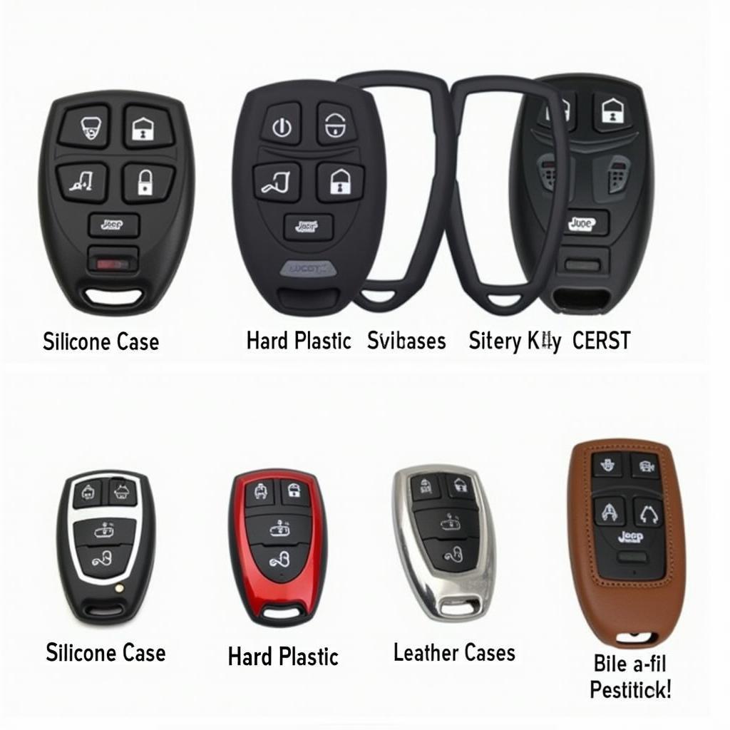 Different Jeep Liberty Key Fob Case Types