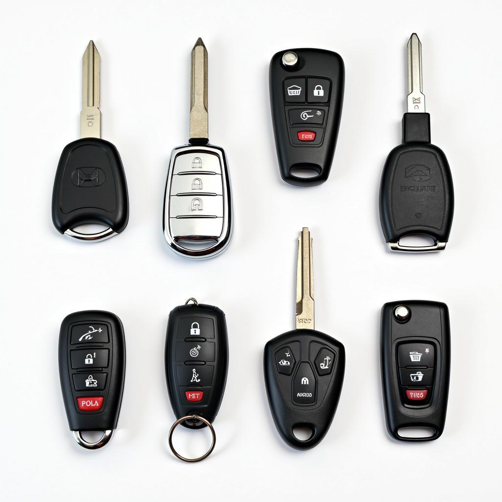 Key Fob and Car Keys with Different Makes