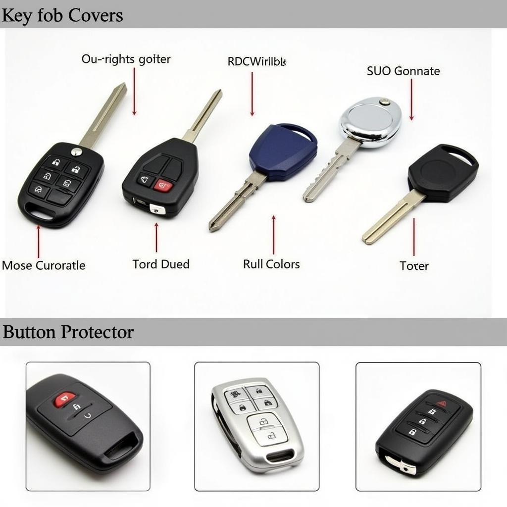 Key Fob Covers and Button Protectors for 2008 Chrysler Town and Country:  Showcase different styles and types of key fob covers and button protectors available for the 2008 Chrysler Town and Country.