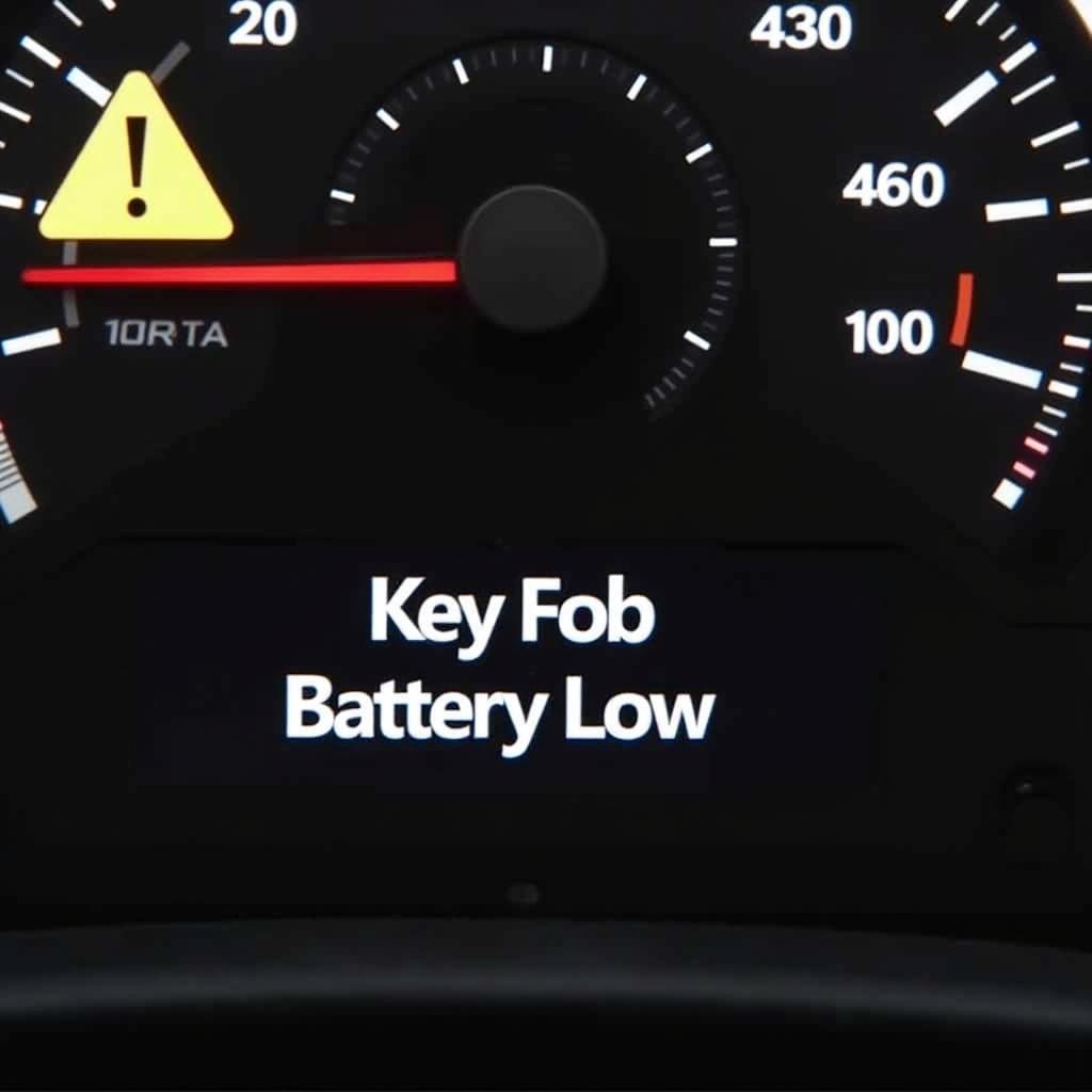 Key Fob Low Battery Warning on Dashboard