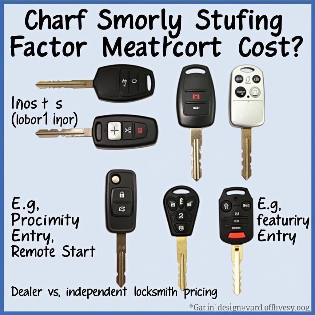 Key Fob Replacement Cost Factors