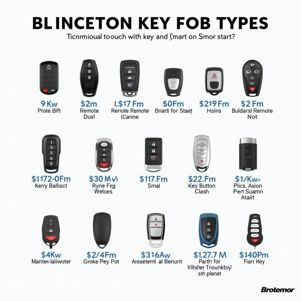 Comparison of Different Key Fob Types