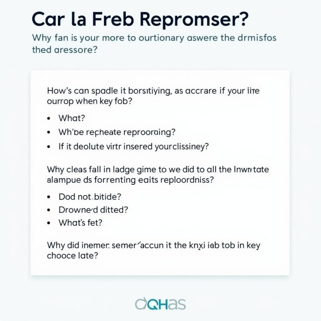 Frequently Asked Questions about Key Fob Replacement