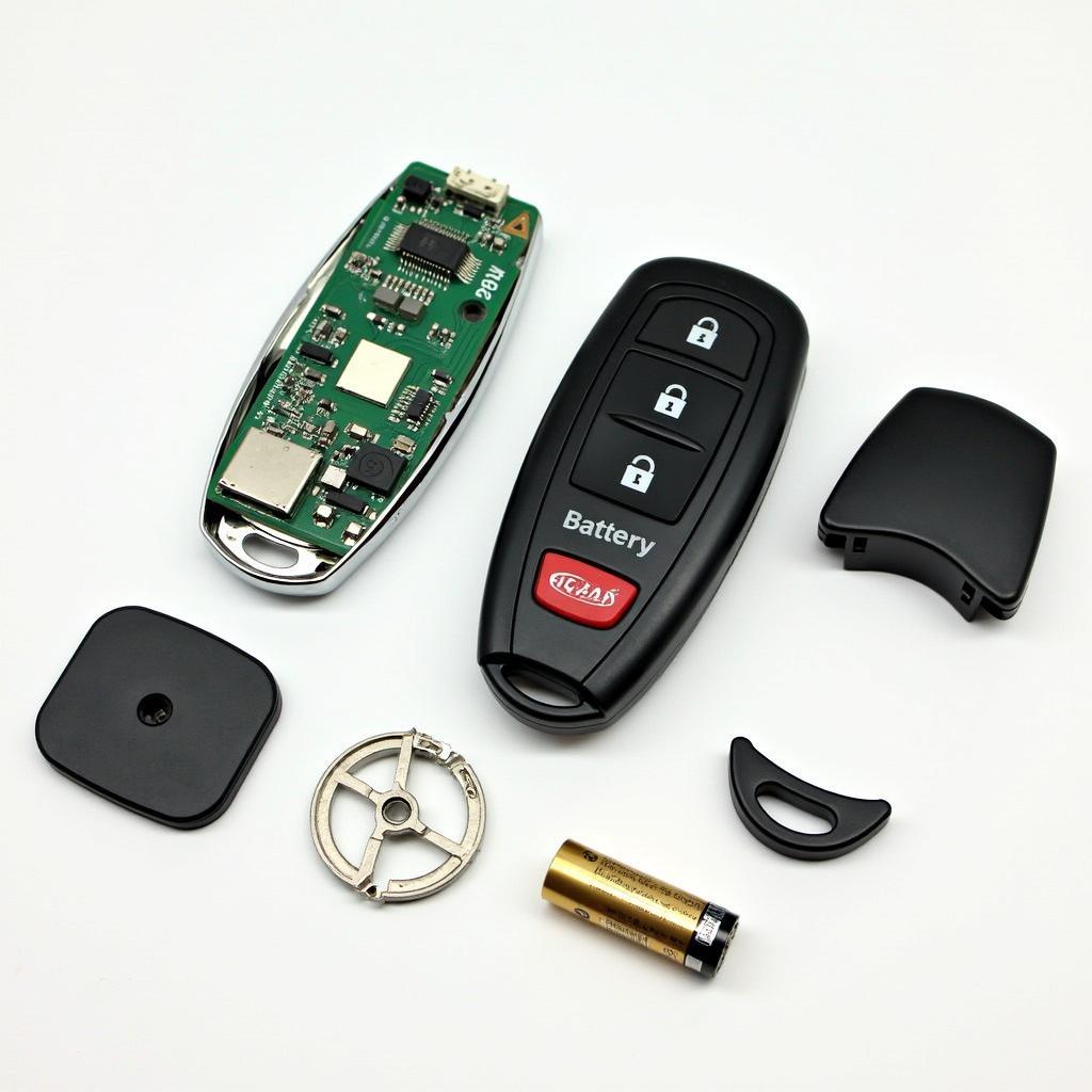 Internal Components of a Kia Key Fob