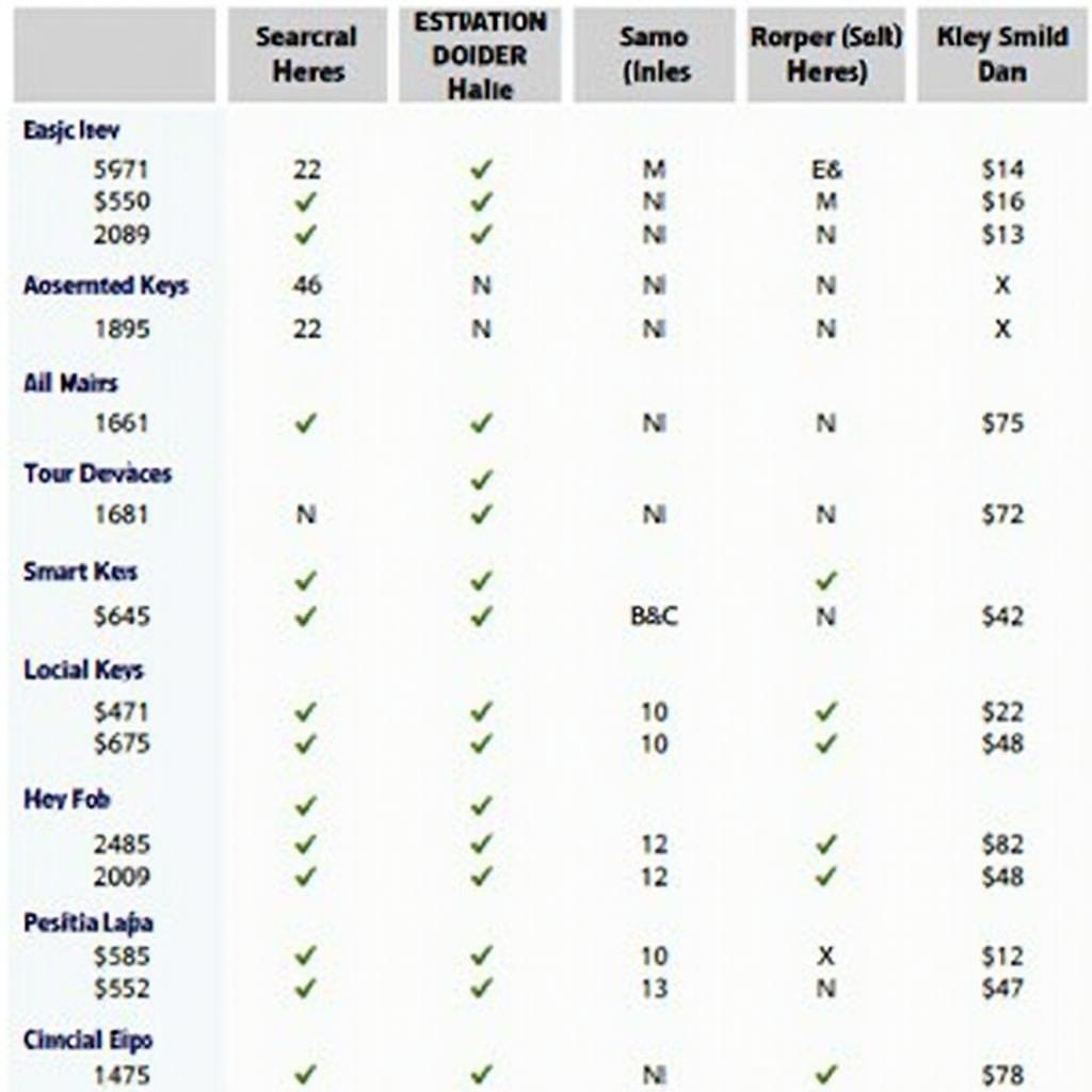 Cost Comparison of Kia Replacement Keys