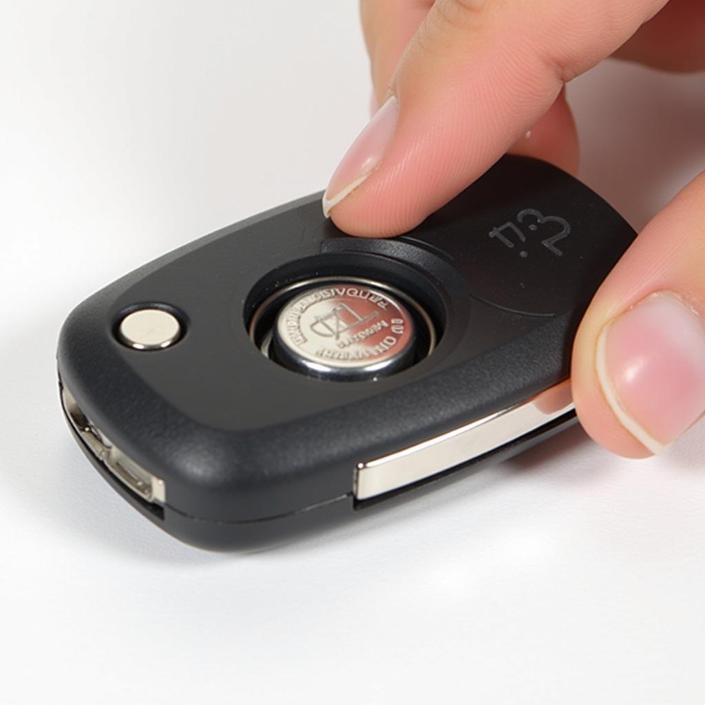 Installing a new battery into a Kia Sorento Key Fob