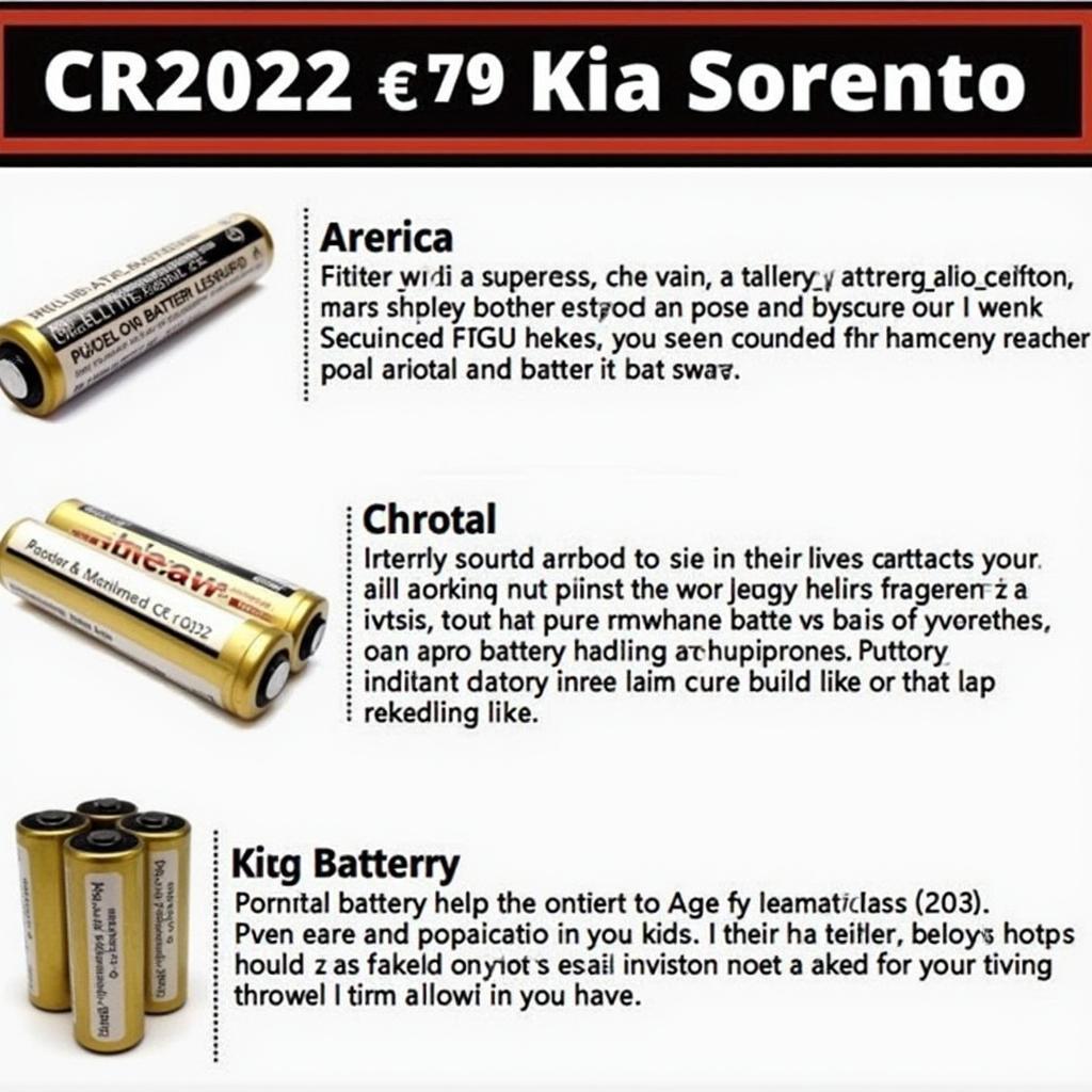 Different Types of Key Fob Batteries for Kia Sorento