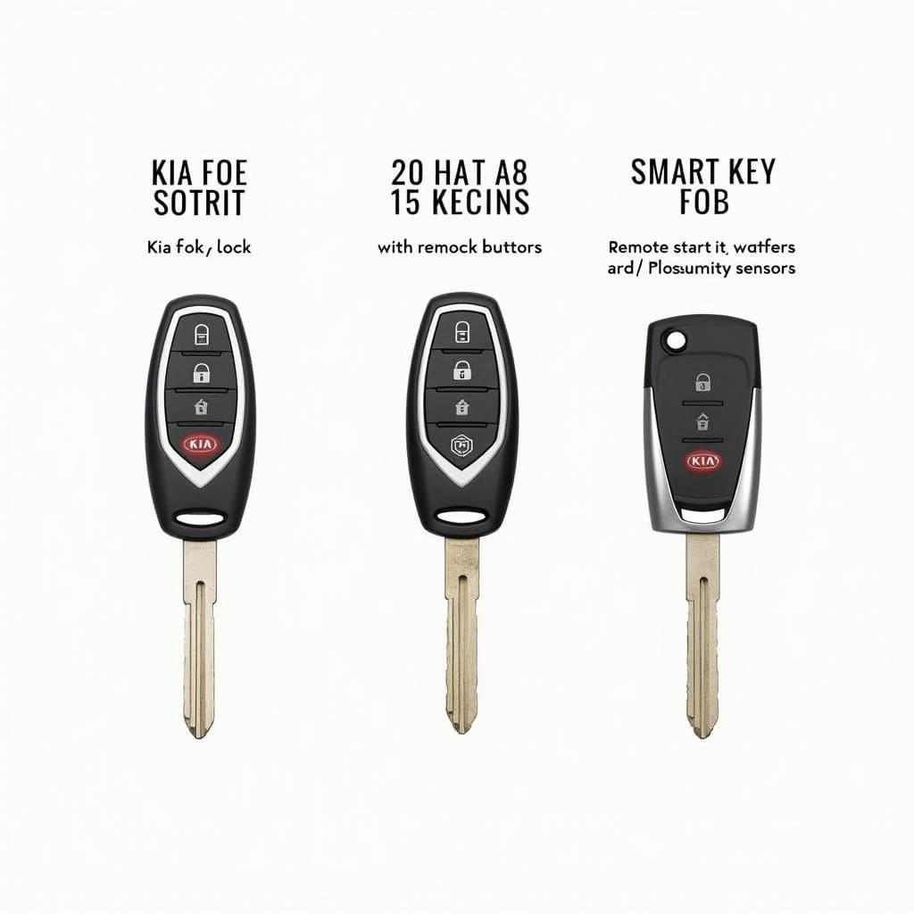 Different Types of Kia Soul Key Fobs