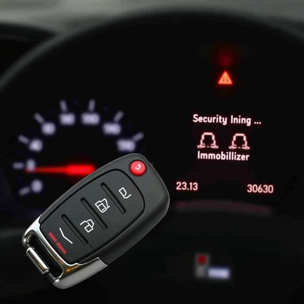 Kia Sportage Key Fob with Security Mode Activated