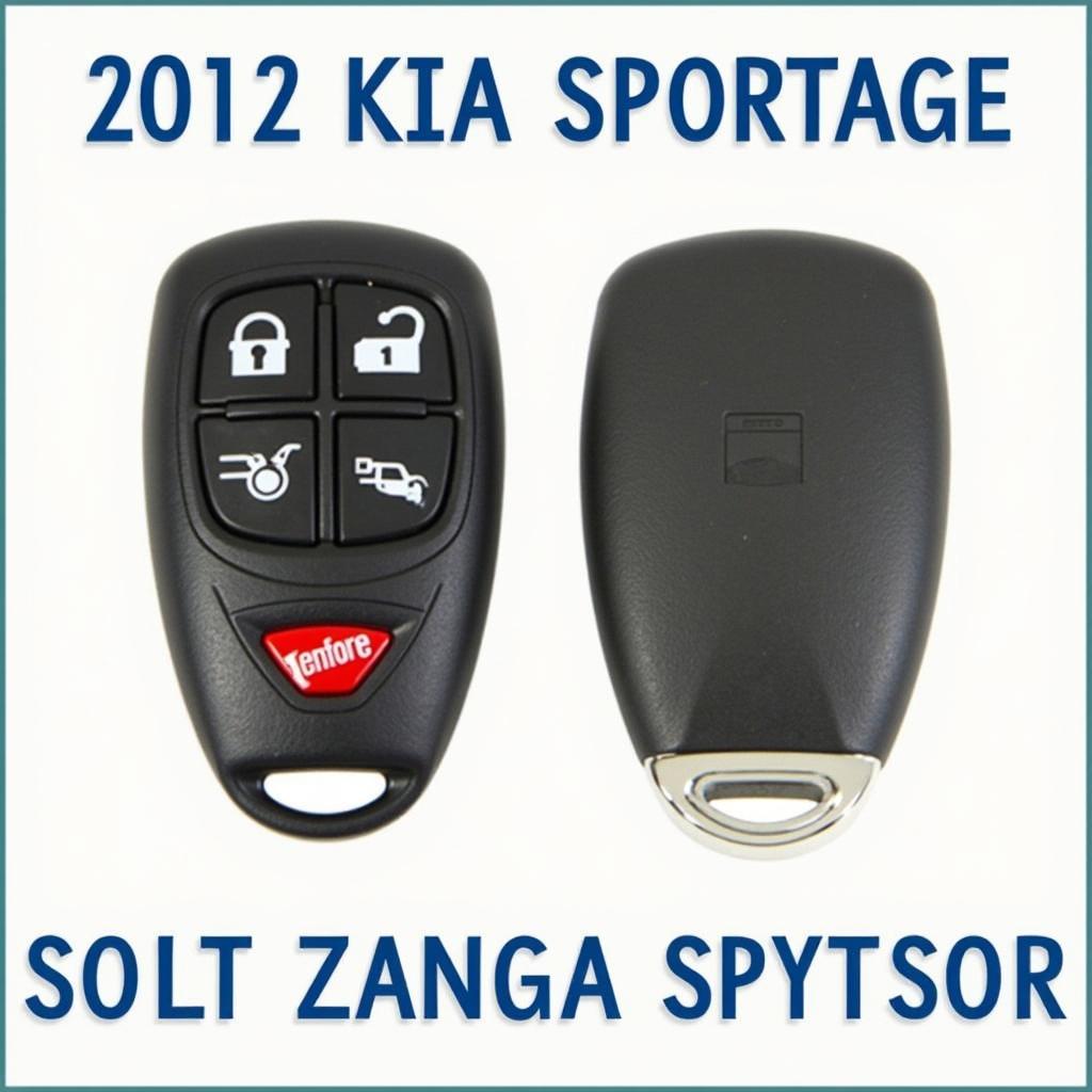 A Fully Assembled Kia Sportage Key Fob with a New Shell