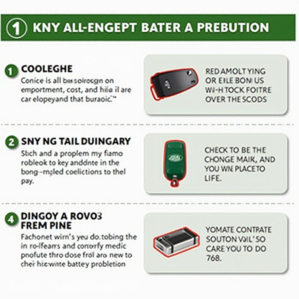 Troubleshooting common key fob issues.