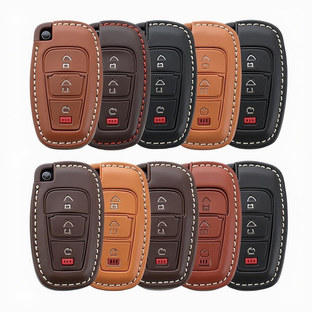 Variety of Leather Jeep Key Fob Covers