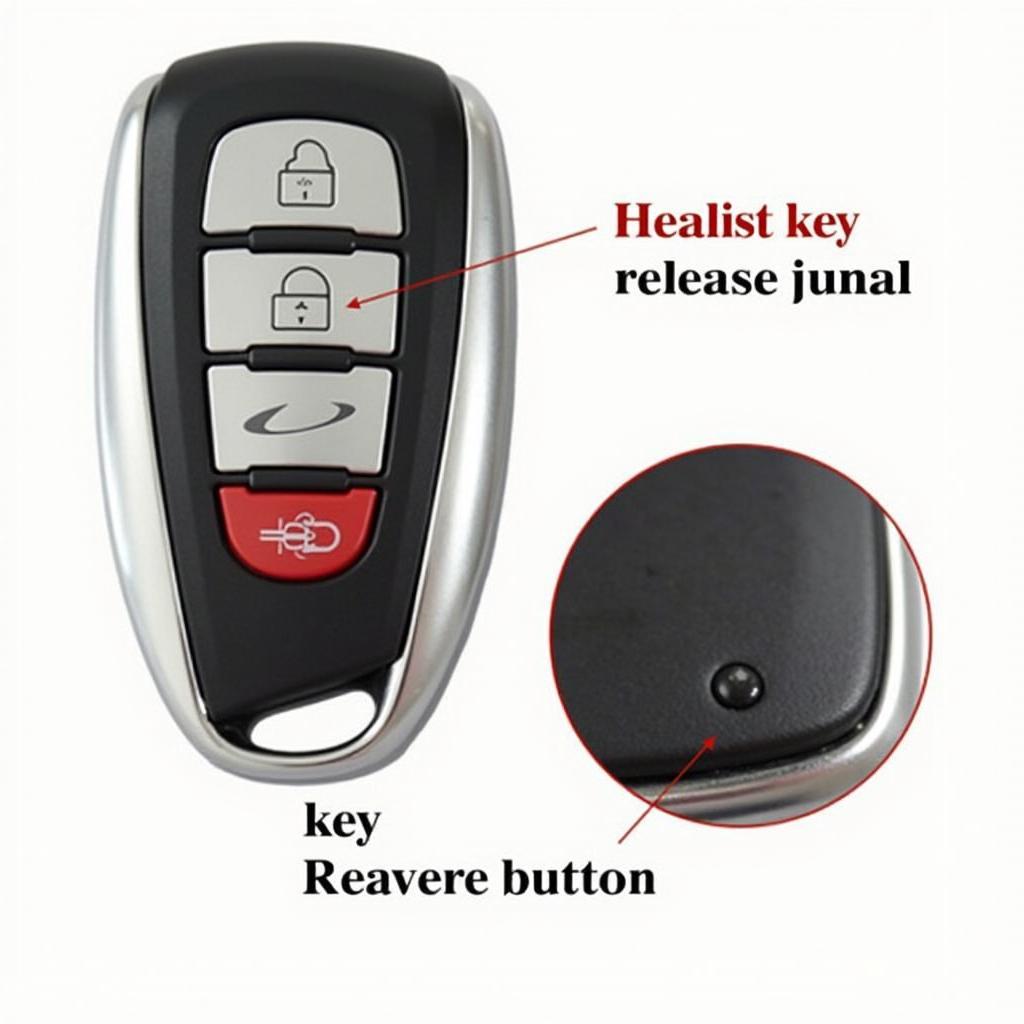 Lexus 2016 Key Fob Valet Key Release Button