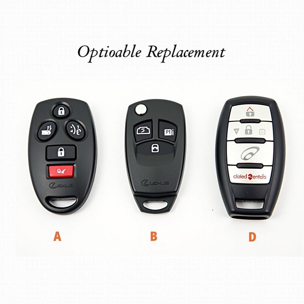 Lexus 350 Key Fob Replacement Options