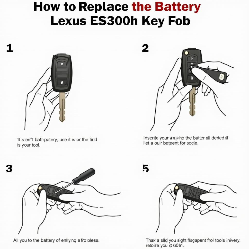 Replacing the Lexus ES300h Key Fob Battery