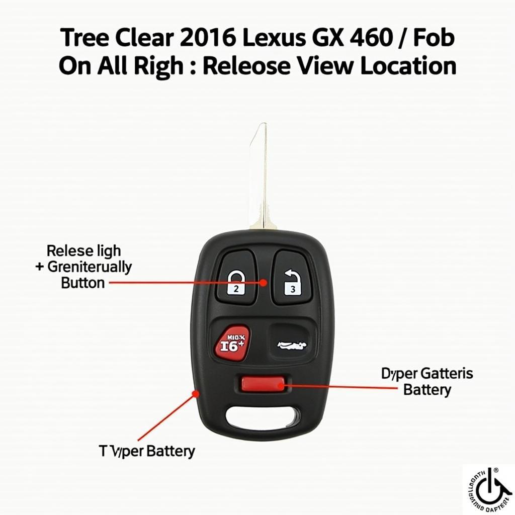 Lexus GX 460 Key Fob Battery Location