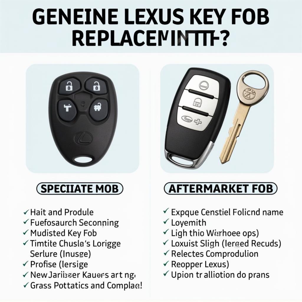 Key Fob Replacement Options for a 2017 Lexus IS 200t