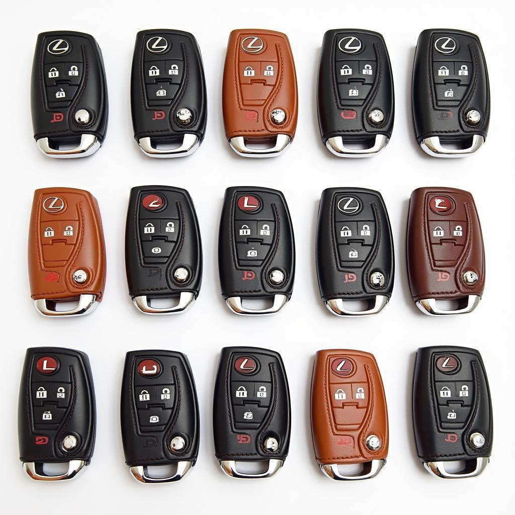 Various Lexus Key Fob Covers in Leather for 4 Buttons