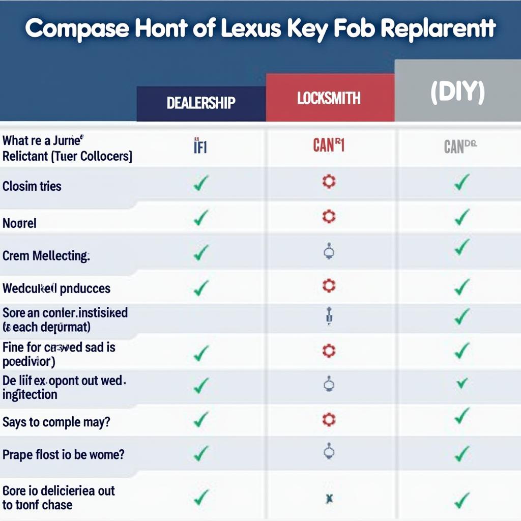 Lexus Key Fob Replacement Options