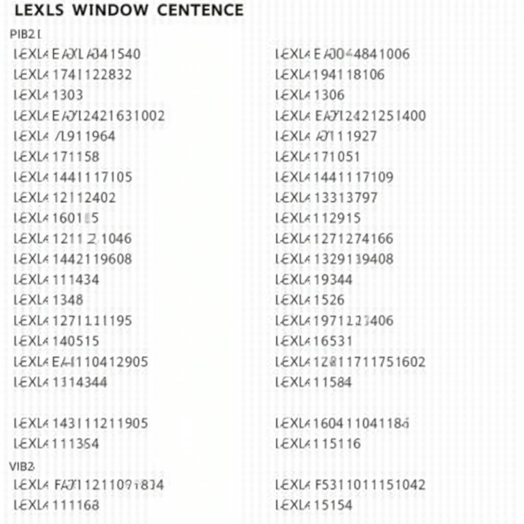 Lexus Model Compatibility with Key Fob Window Control