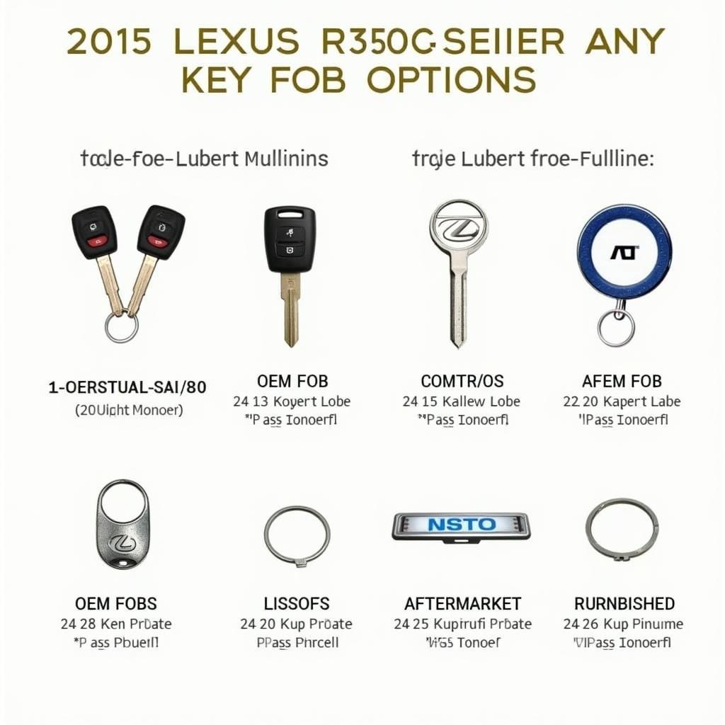 Lexus RX350 Key Fob Replacement Options