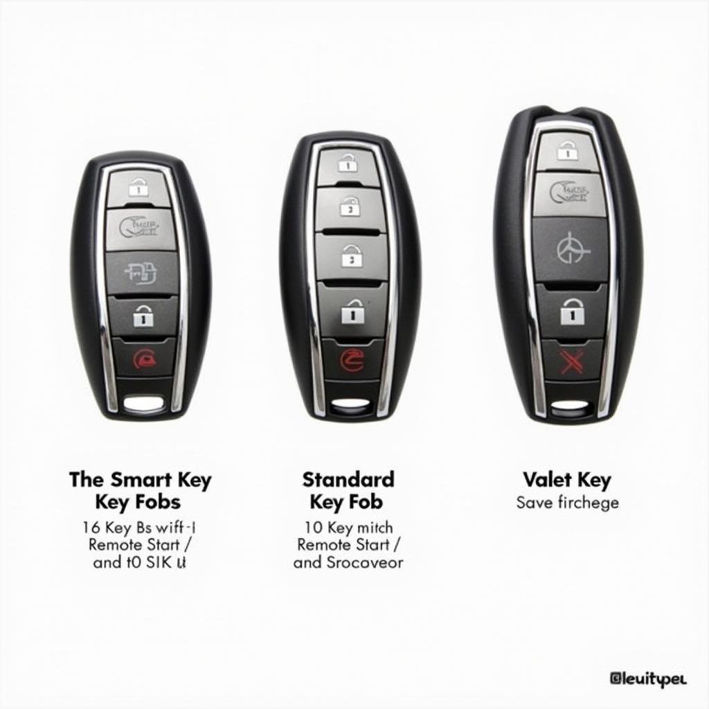 Different Lexus UX Key Fob Types