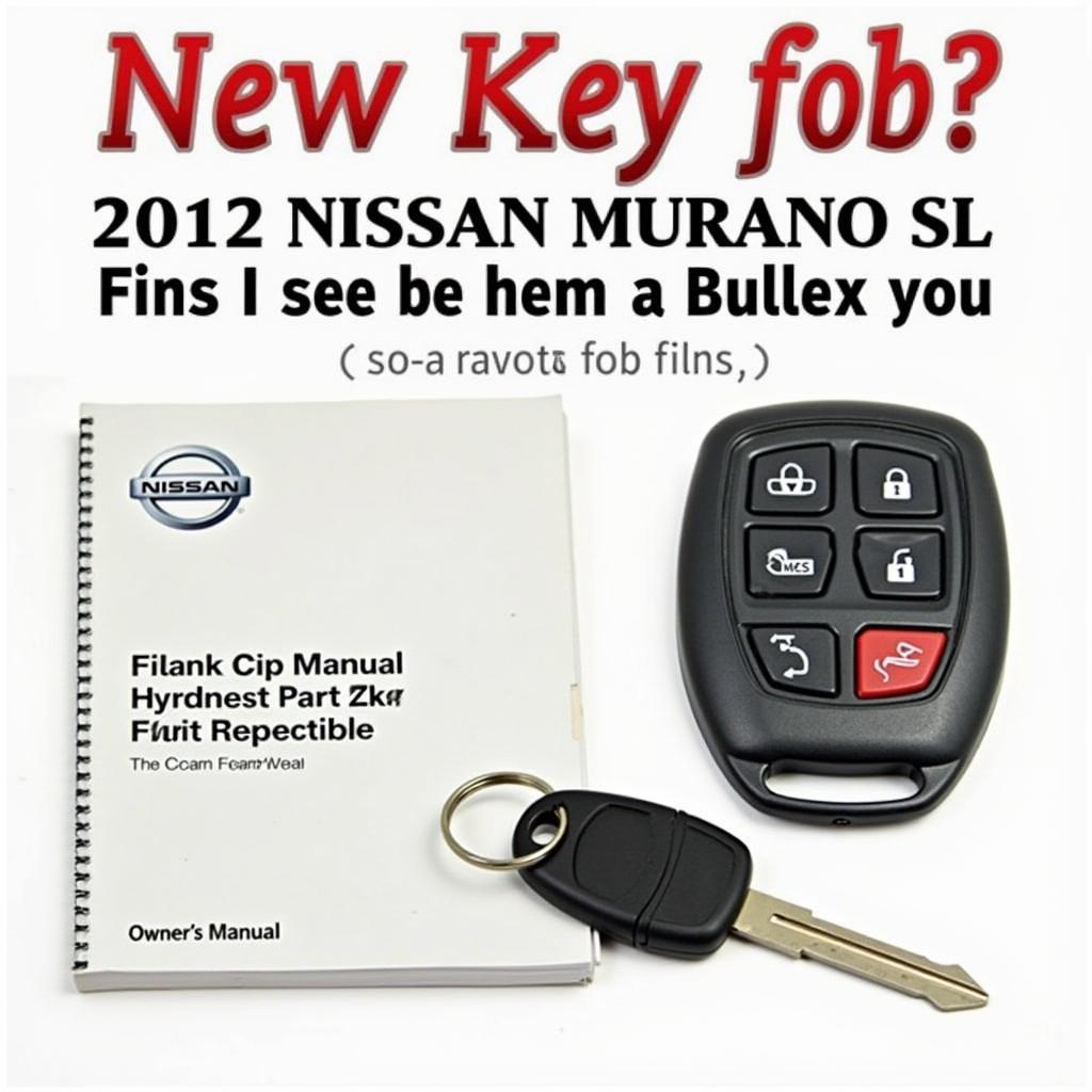 Replacing a Lost 2012 Nissan Murano SL Key Fob