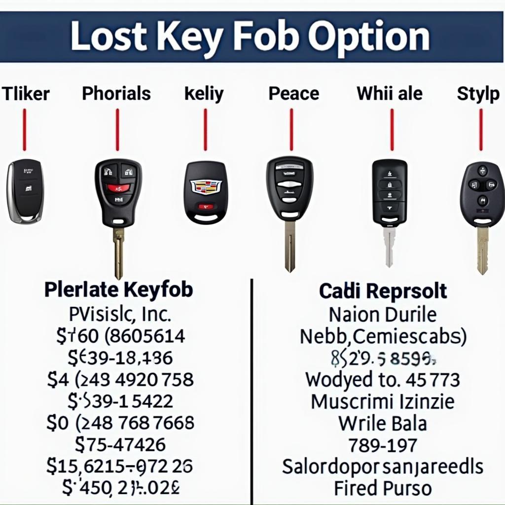 Solutions for lost Cadillac XTS key fobs