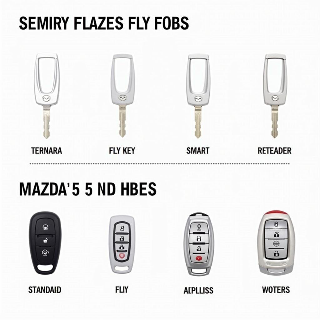 Types of Mazda 5 Sport Key Fobs