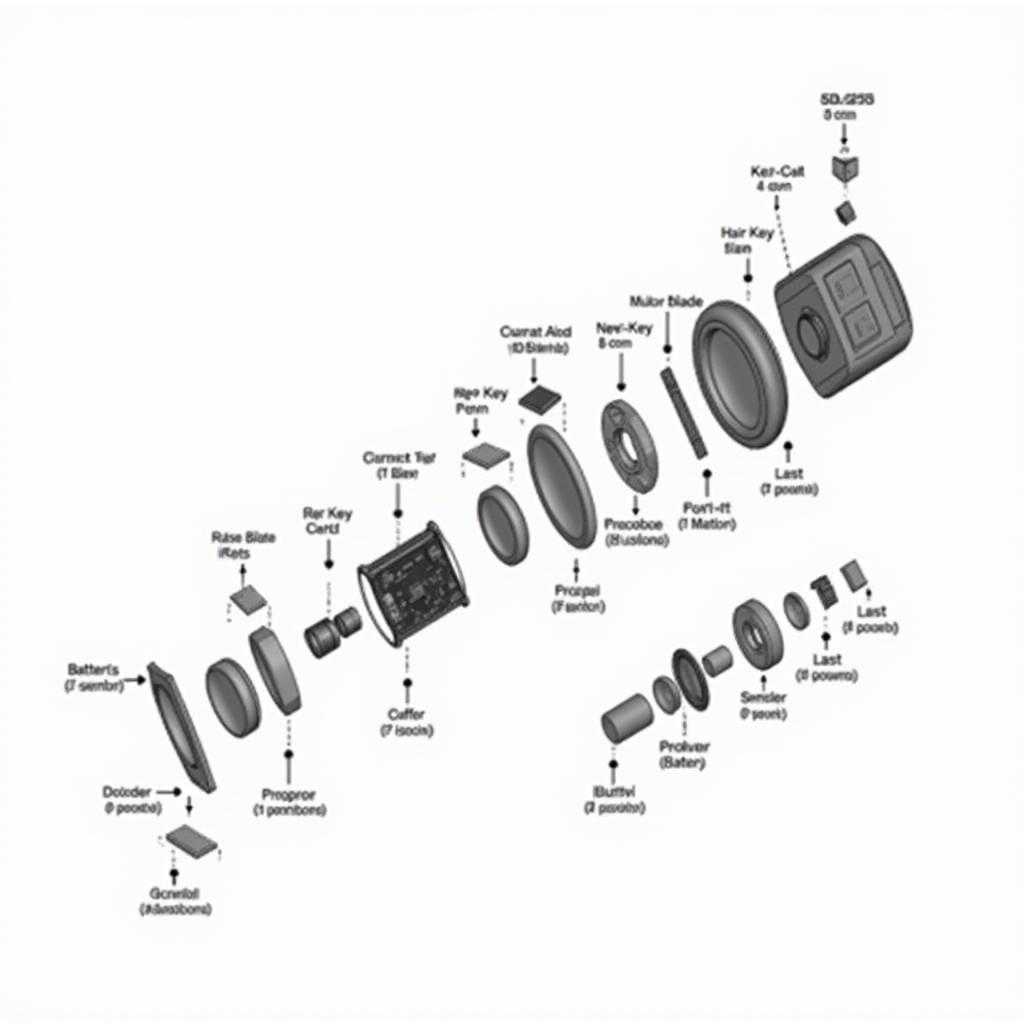 Mazda 6 2012 Key Fob Components